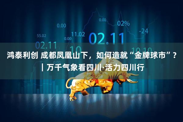 鸿泰利创 成都凤凰山下，如何造就“金牌球市”？｜万千气象看四川·活力四川行