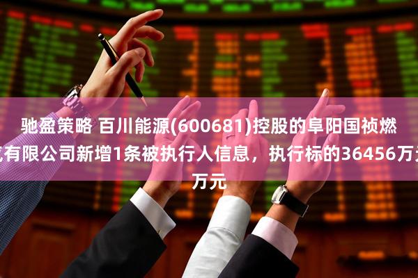 驰盈策略 百川能源(600681)控股的阜阳国祯燃气有限公司新增1条被执行人信息，执行标的36456万元